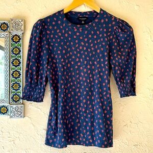 Cute Lucky Brand Dot Top, size Small